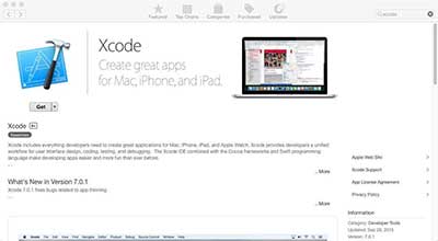 دانلود xcode از پلی استور
